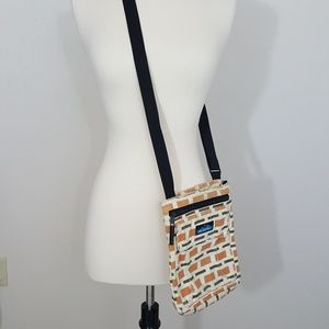 Orange and cream Kavu crossbody